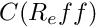 $C(R_eff)$