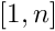 $[1,n]$