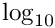 $\log_{10}$